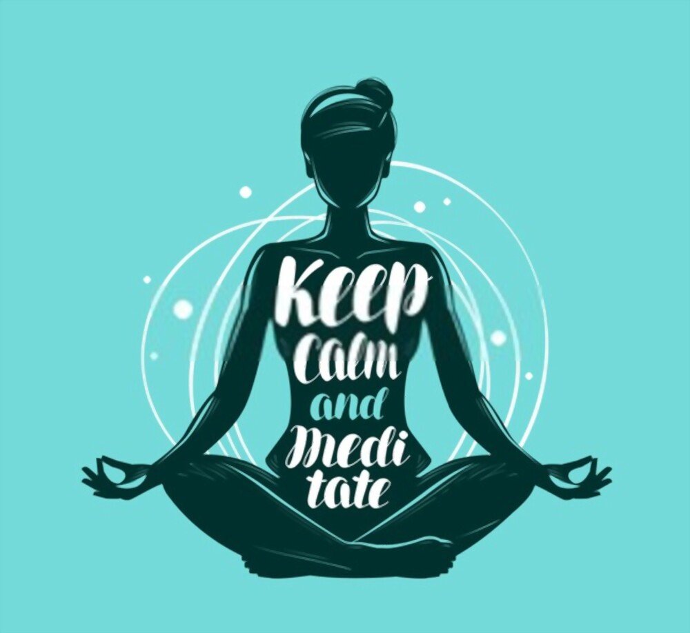 keep calm and meditate