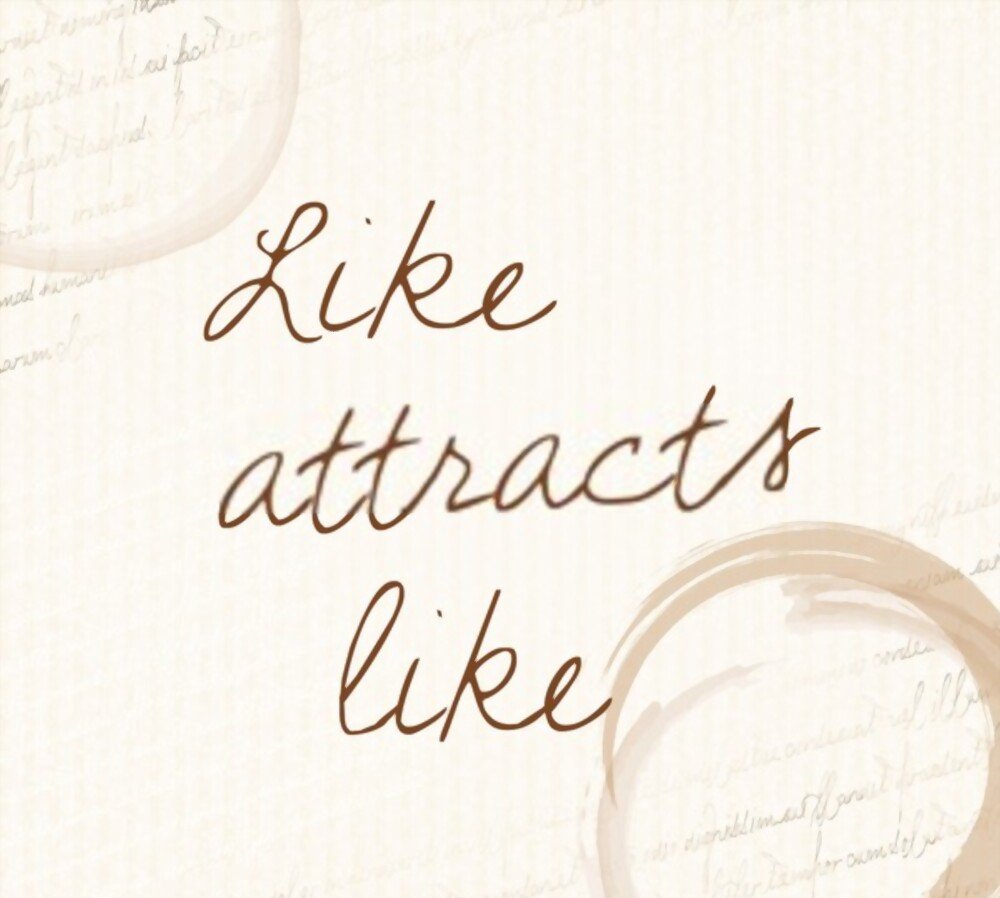 Like attracts like so affirm something big