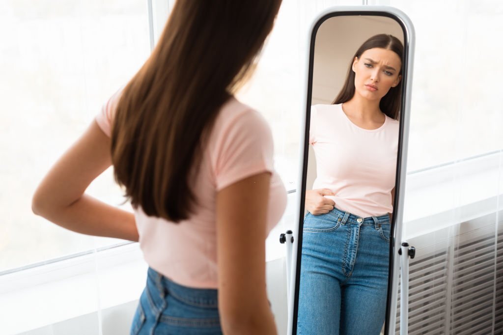 According to research, women have more bad body image cases than men.