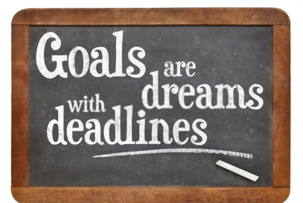 Setting a deadline for yourself to accomplish your goals isn't a bad idea