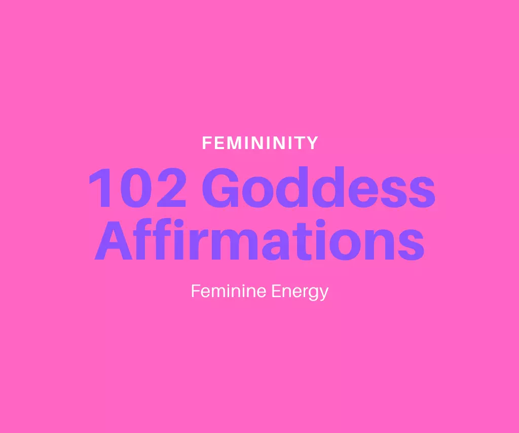 this is the thumbnail for the goddess affirmations article