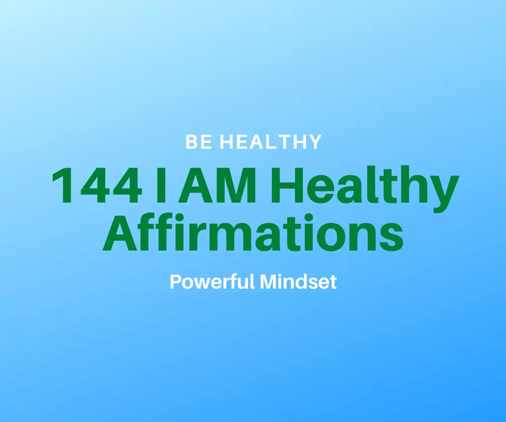 this is the thumbnail for the article about I AM Healthy Affirmations