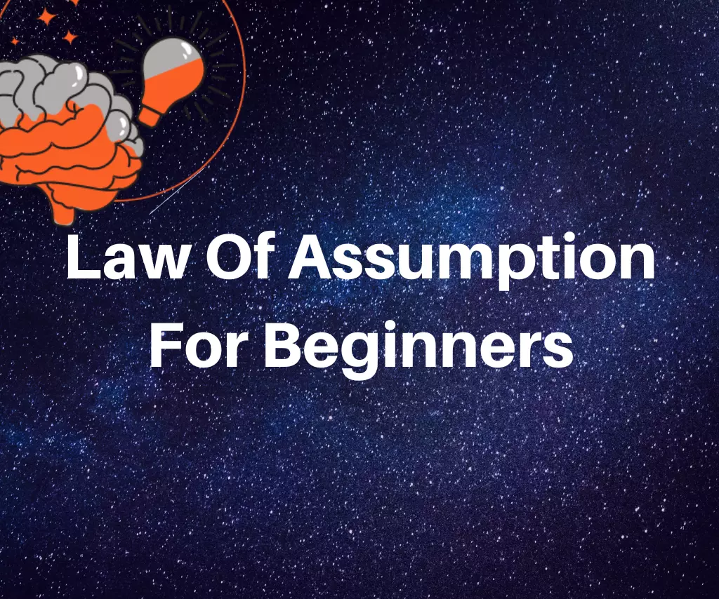 this is the thumbnail for the article about Law of Assumption For Beginners