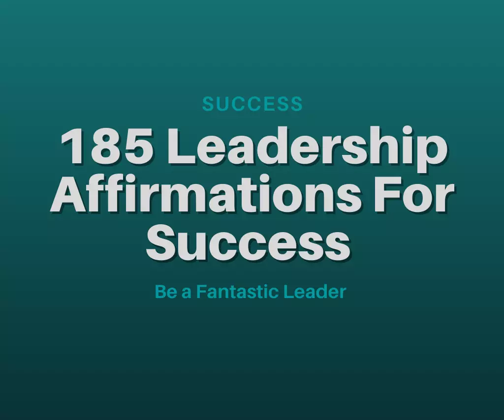 this is the thumbnail for the article about leadership affirmations for success