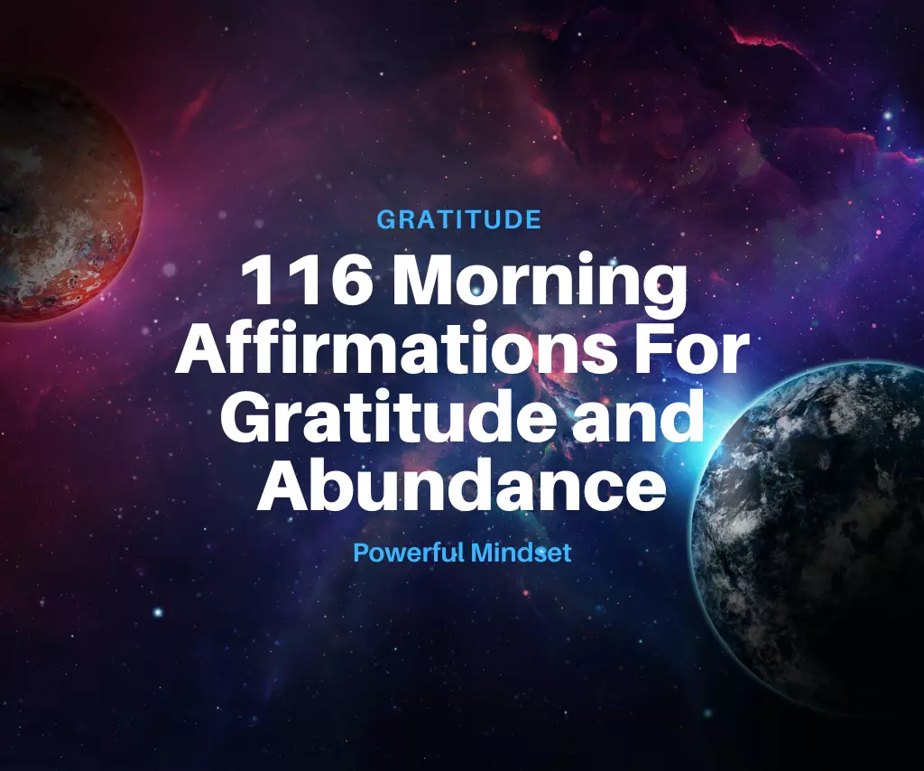 this is the thumbnail for the article about Morning Affirmations For Gratitude and Abundance